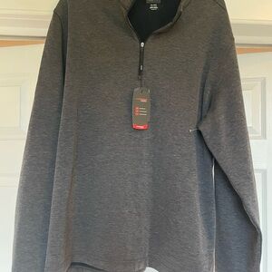 Greg Norman Collection Charcoal Half-Zip Pullover